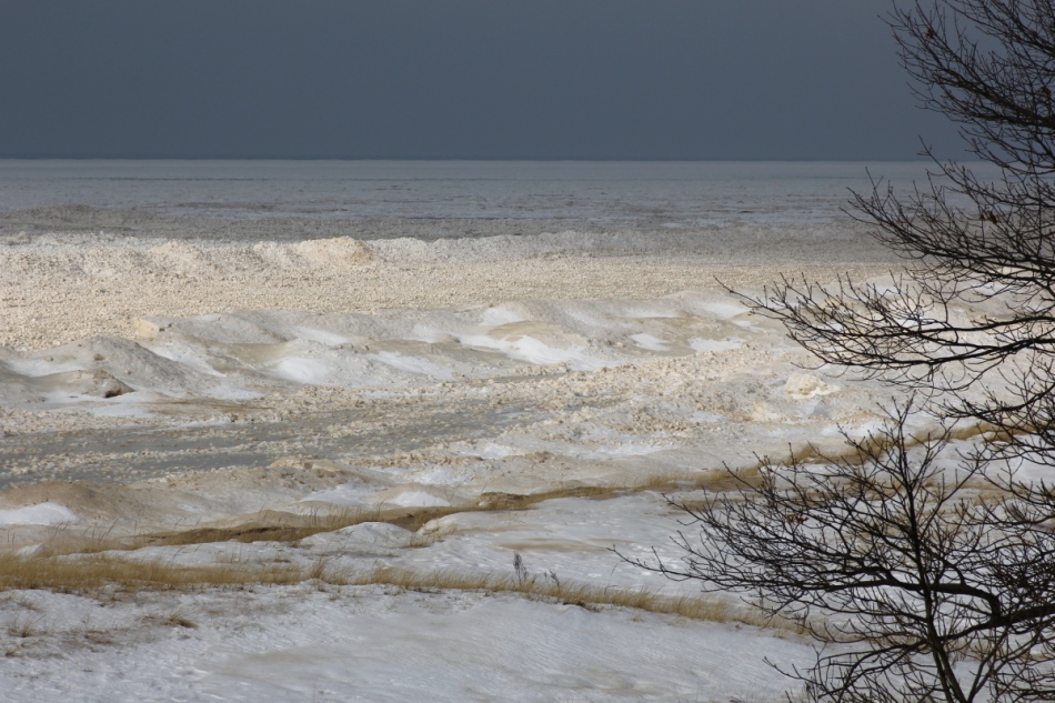 Lake Michigan in January